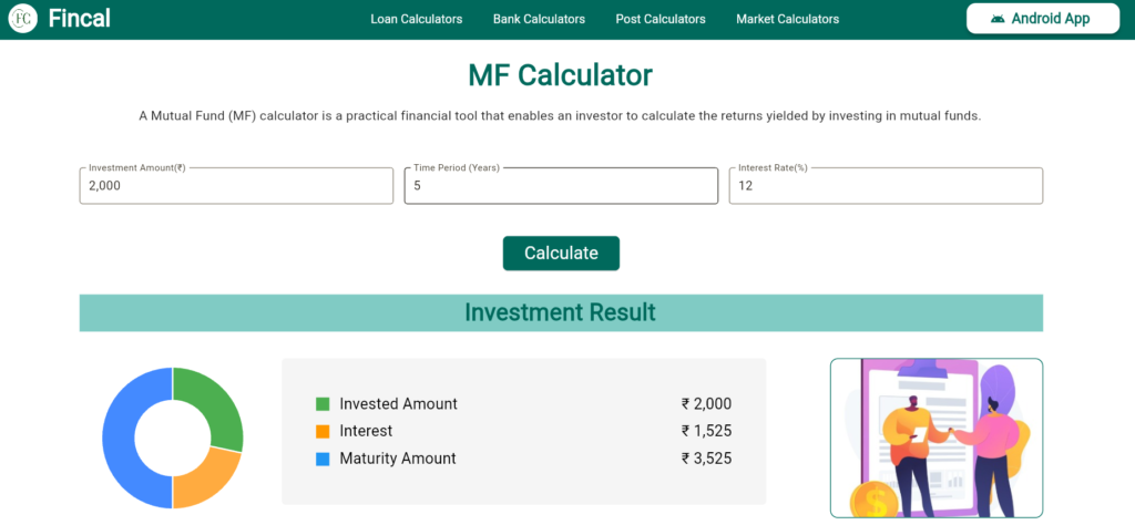 fincal Mutual Fund calculator