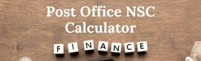 National Savings Certificate Calculator